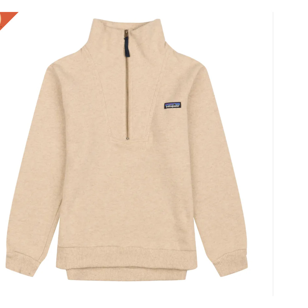 Patagonia Men's Woolie Fleece Pullover in Oatmeal Heather sz M